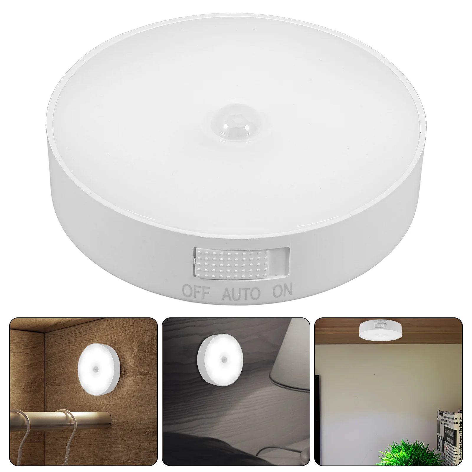 

2 Sets Motion Sensor Led Night Lamp Abs Auto Induction Light For Bedroom Wardrobe Corridor Body Sensing Lamp Stairway Wall Light