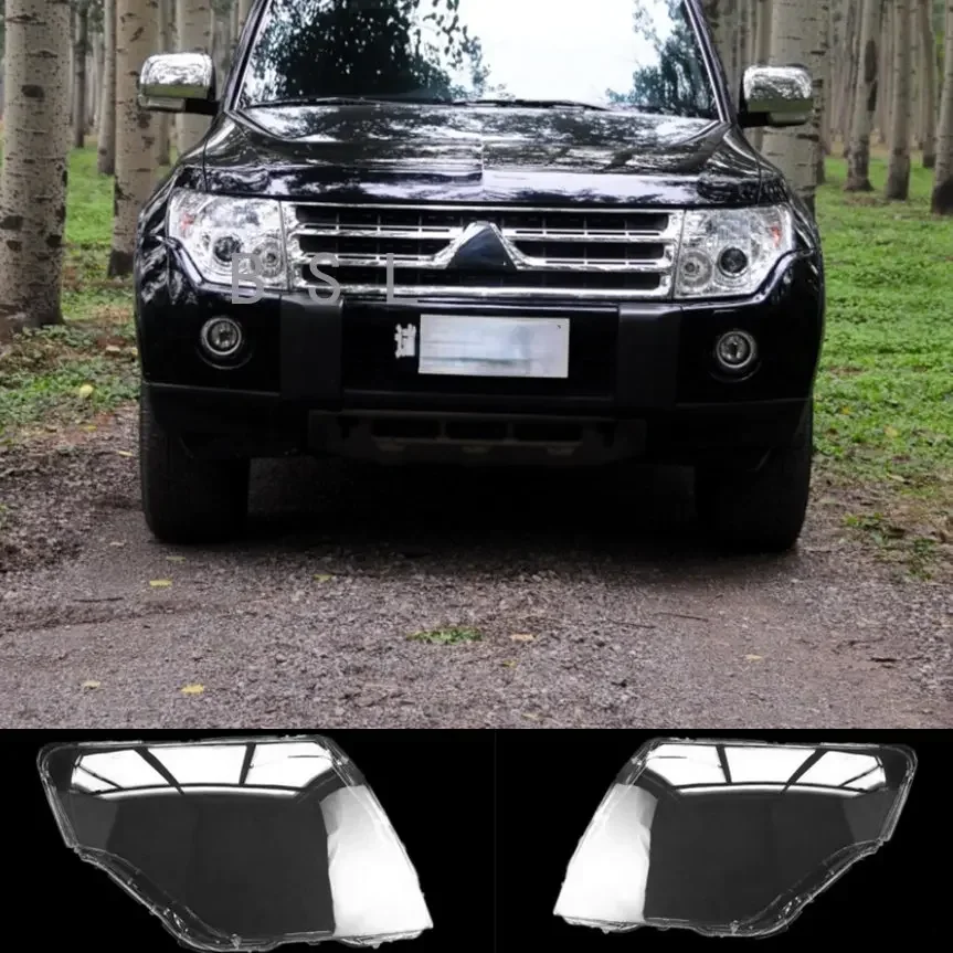 

Налобные фонари для Mitsubishi Pajero V93 V97 V98 2007 ~ 2020, корпус абажура, крышка фары, замена оригинального абажура из оргстекла