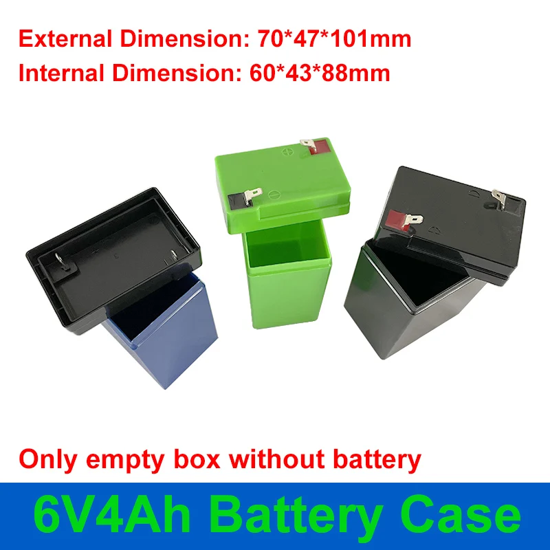 6V 4Ah Battery Case 6V4Ah Empty Box Without Battery 18650 2x3 Holder 2S8A BMS 6V 6.4V 7.2V 6Ah for DIY 2S3P 6PCS 18650 Cells