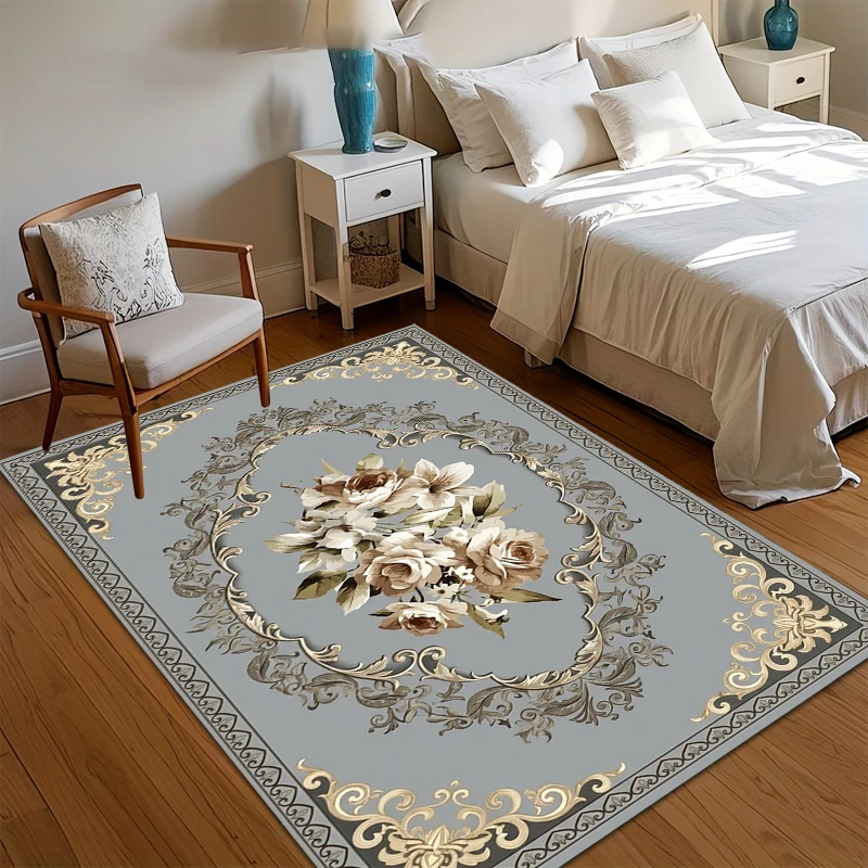 Tropical Green Palm Leaf Rug Nature Botanical Pattern Living Room Carpet Modern Art Area Rug Bedroom Floor Mat Decor