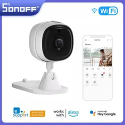 SONOFF CAM Slim Camera 1080P HD WiFi IOT Camera Smart Home Security Motion Detection Alarm Scene Linkage Via EWeLink Alexa Googl