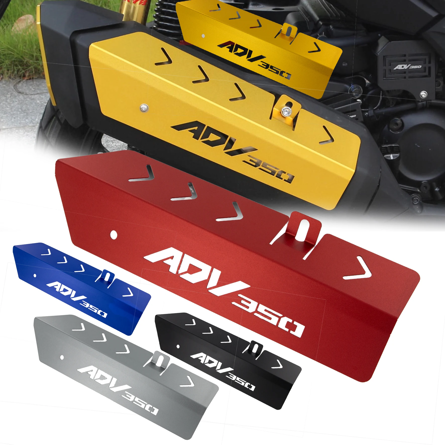 

For Honda ADV350 2022-2026 ADV 350 ADV-350 Modified Accessories Exhaust Pipe Decorative Cover, protective Cover Protective shell