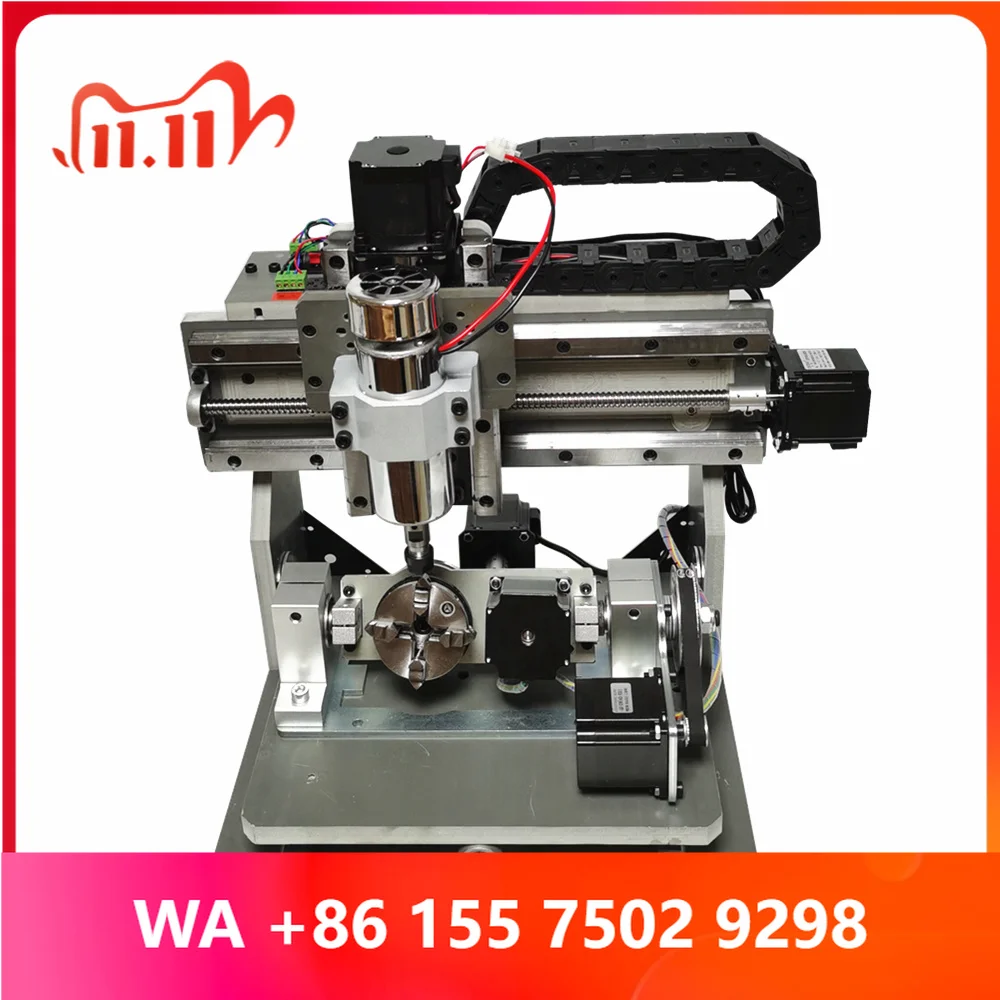 DIY Mini CNC 3020 PC Engraing Milling hine 5Axis for PCB Drilling Wood Caring Cutter 4Axis Aluminum Router 500W USB Port