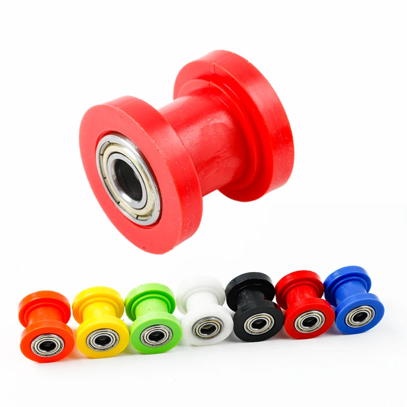 8/10mm Motorcycle Drive Chain Guard Roller Bearing for Enduro Off on Road Bike Cycling ATV Dirt Pit Bike Pulley Slider Motocross