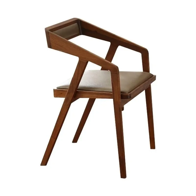 Nordic Solid Wood Dining Chair  Living Room Furniture