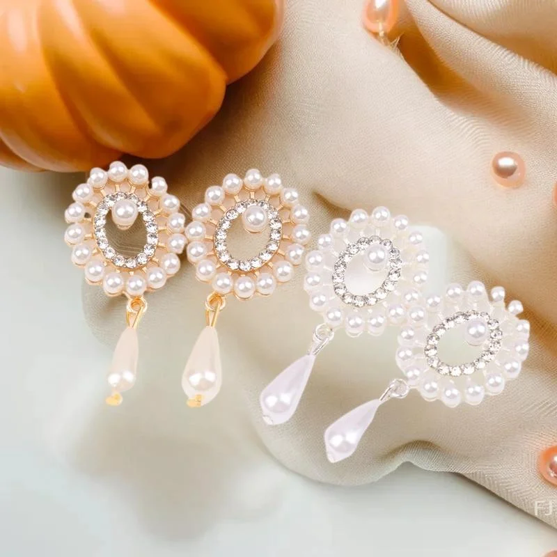 [YU] 10 قطعة سبائك الزنك لطيف محاكاة اللؤلؤ قلادة المرأة شقة القاع بروش الملابس الديكور DIY بها بنفسك الملحقات