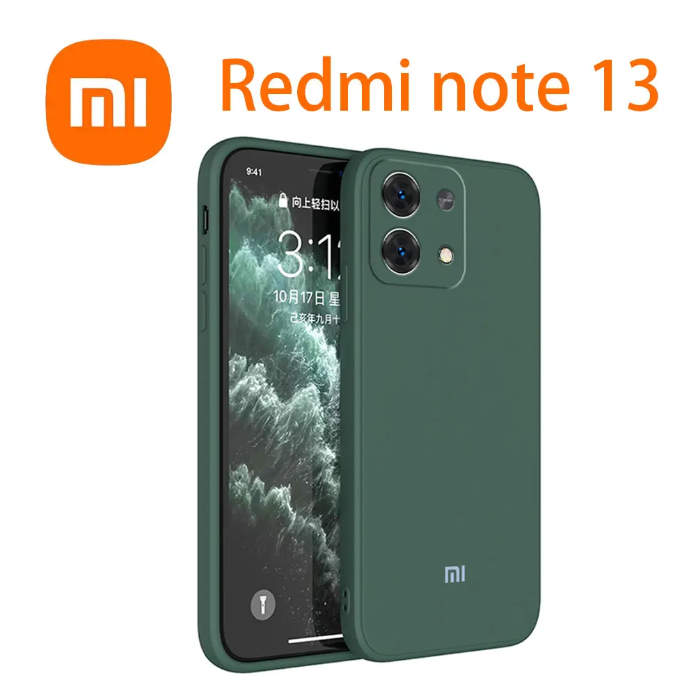 xiaomi Redmi Note 13 case Liquid Silicone Case For note 13 5G note13 pro 5G note13 pro+ 5G note12S With Logo coque Fast delivery