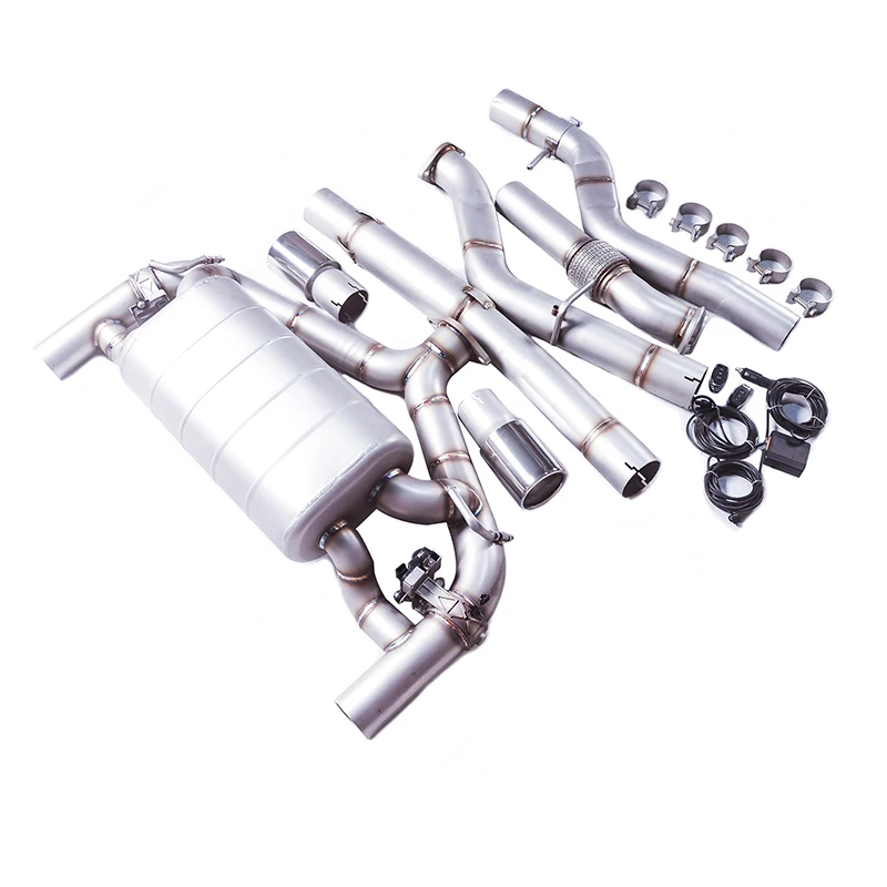 [Custom product] Suitable for 14 BMW 435i 440i F32 3.0T n55 Catback stainless steel performance exhaust system muffler