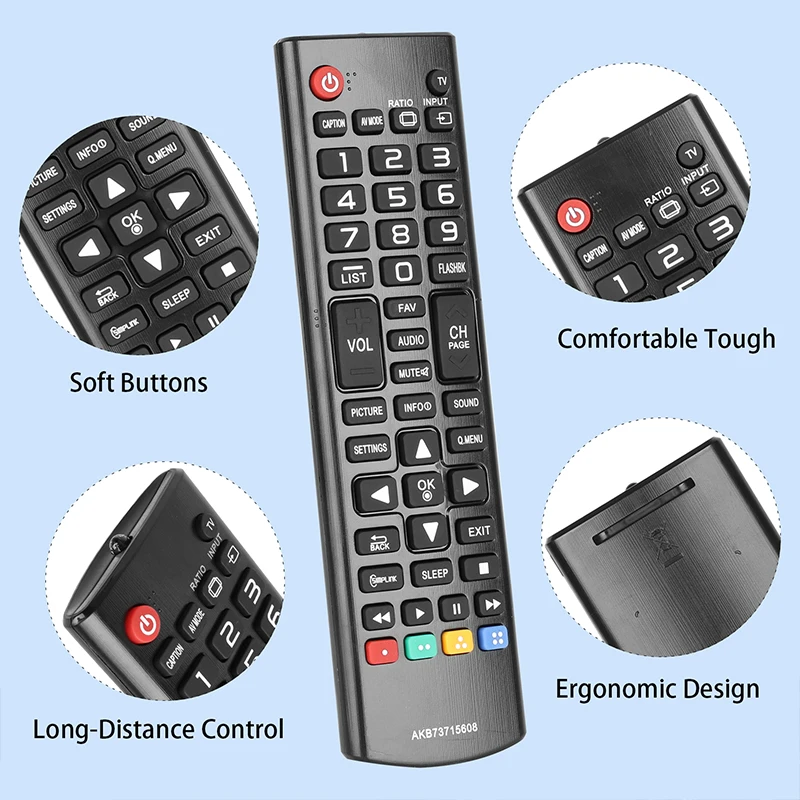 AKB73715608 Remote Control For LG TV 32LN520B 32LN530B 32LN536B 32LN541C 32LN549E 32LN5300 32LN5310 39LN541C 39LN549E 39LN5300