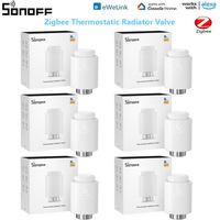 SONOFF Smart TRV Zigbee Thermostatic Radiator Valve TRVZB Home Heating Temperature Control Support Alexa Google ZHA MQTT Ewelink