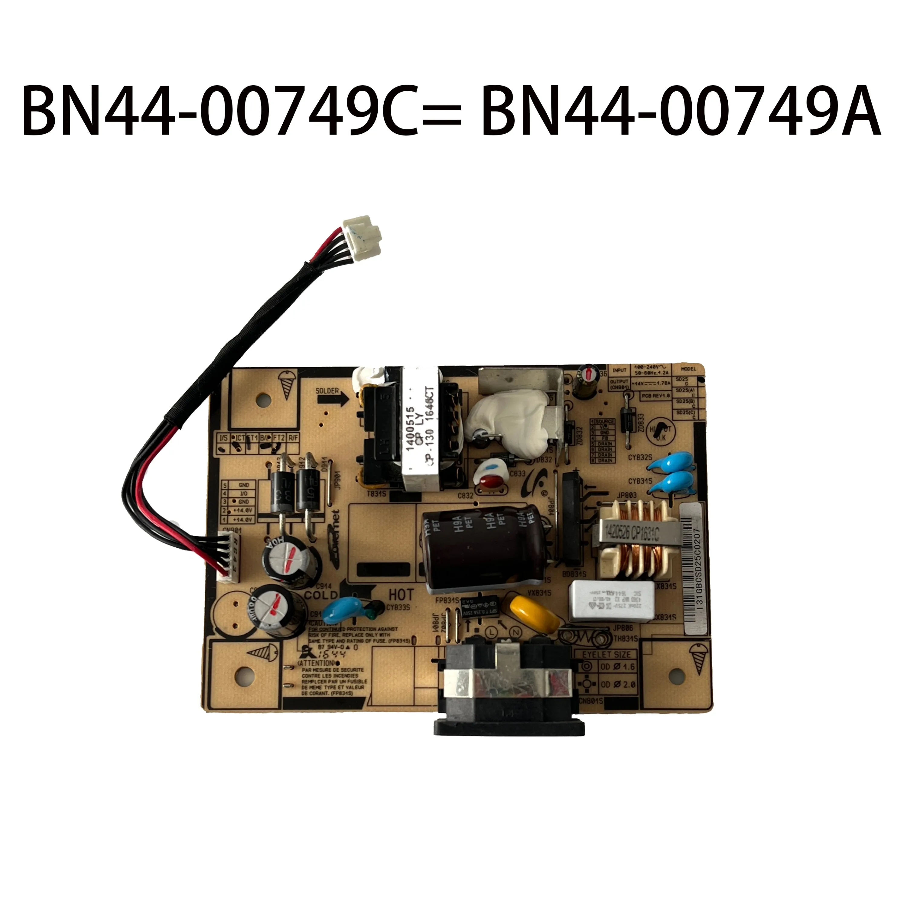 Authentic Original TV Power Board BN44-00749C = BN44-00749A Works Normally And is for LED TVs LS22E20KBS/XF LS22E20KKSV TV Parts