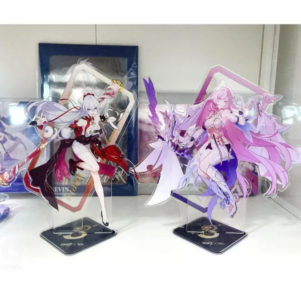 Game Honkai Impact 3rd Theme Series Acrylic Action Model Stand Elysia Herrscher of Human Standing Sign Figurine Decor Ornament