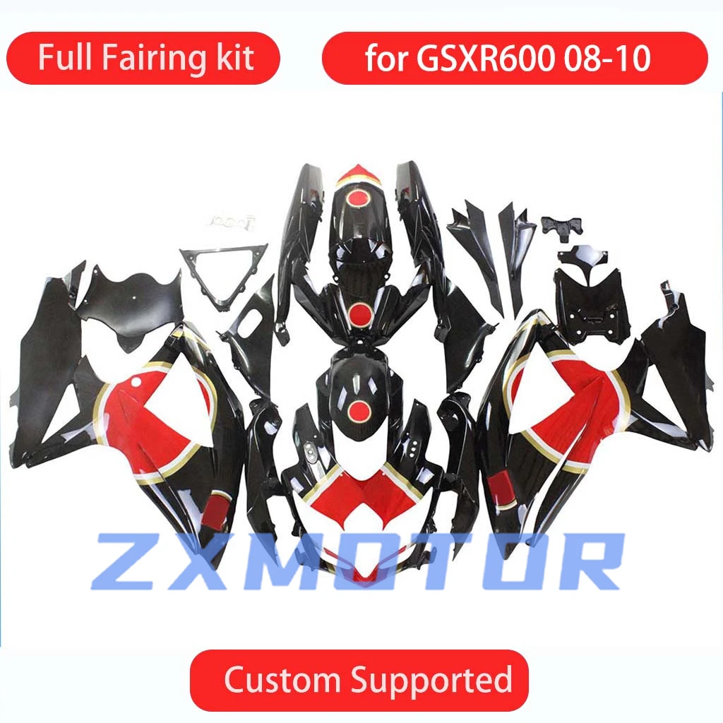 

Новый стиль обвесов для мотоциклов GSXR 600 750 2008 2009 2010, комплект обвесов для тюнинга, бесплатная кастомизация для GSXR600 GSXR750 08 09 10