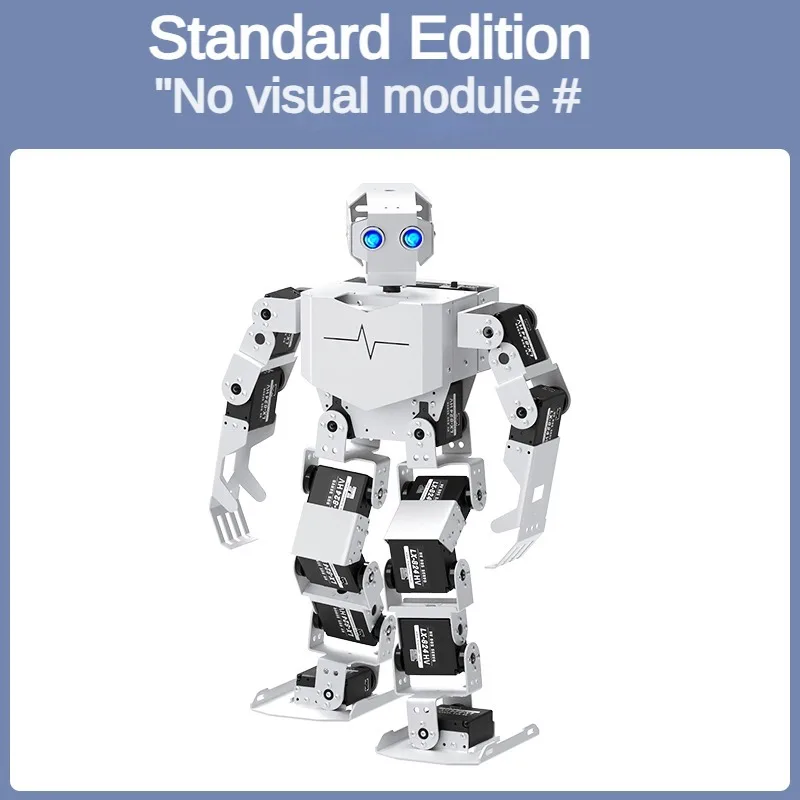 Zestaw DIY robota humanoida 17 DOF z obsługą AI Vision, interakcją głosową, śpiewaniem, edukacyjnym programowaniem, kompatybilny z Arduino lub Scratch Python.