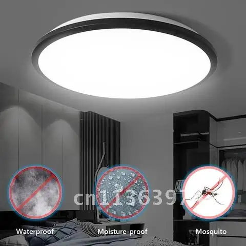 

Round LED Moisture Proof Ceiling Lamp Waterproof Bathroom Outdoor Garden Yard Lamp Modern Wall Lamp Light 12W 18W 24W 36W