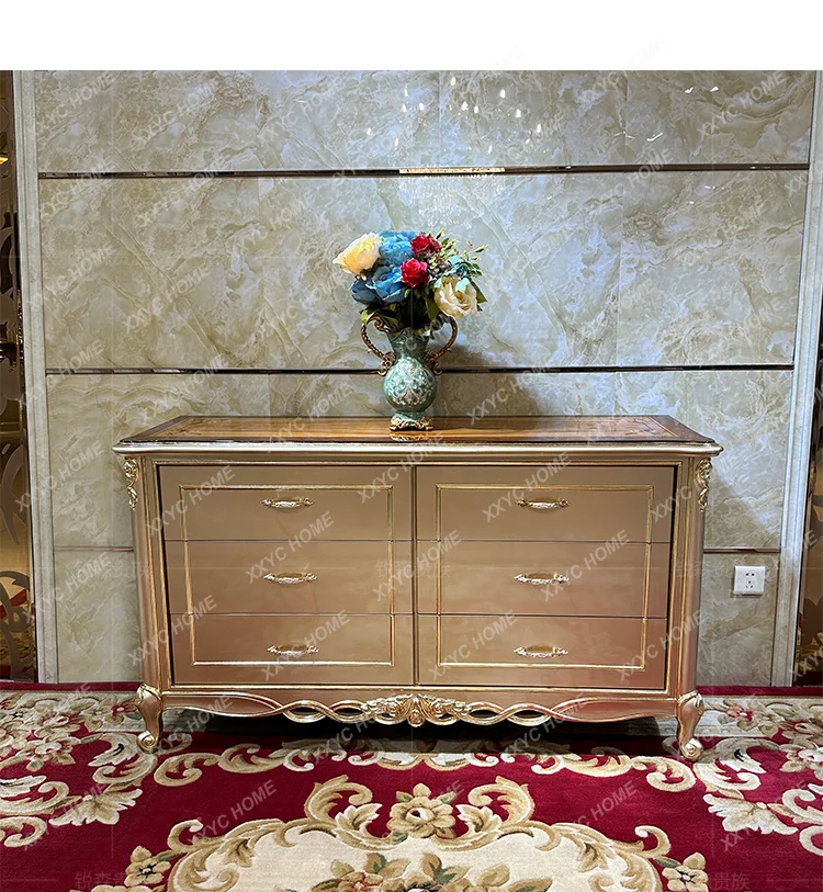 

solid wood porch cabinet, European luxury carved partition door