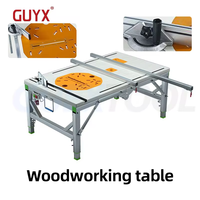 80*120 DIY Electric Folding Lifting Work Saw Multifunctional Woodworking WorkTable Mini Table Saw Electric Woodworking Saw Table