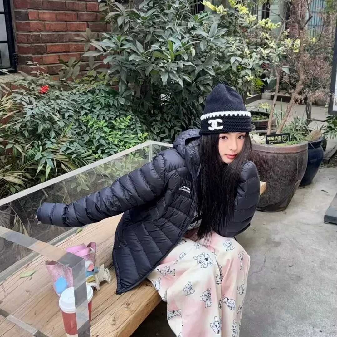 

Commute Friendly Fall Winter New Sle Women's ort Cotton Jaet Coat Warmth Hooded Faionable Versatile Bone Inlay Design