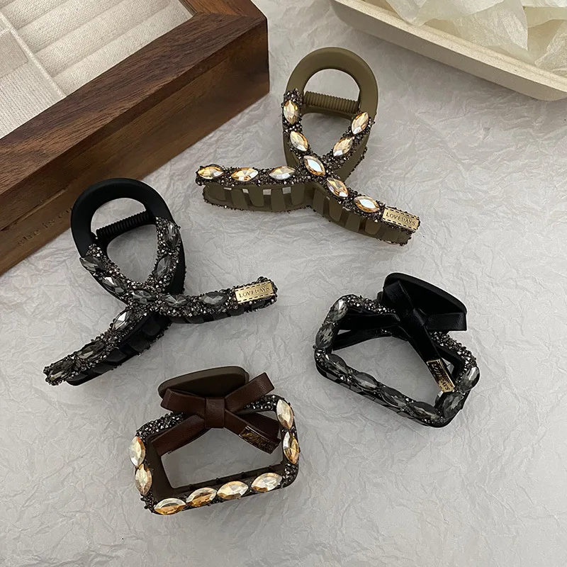 

Premium Acrylic Square Hair Jaw Clip for Women Half Updo High Ponytail French Style Lightweight Sturdy Shark Clip Headwear