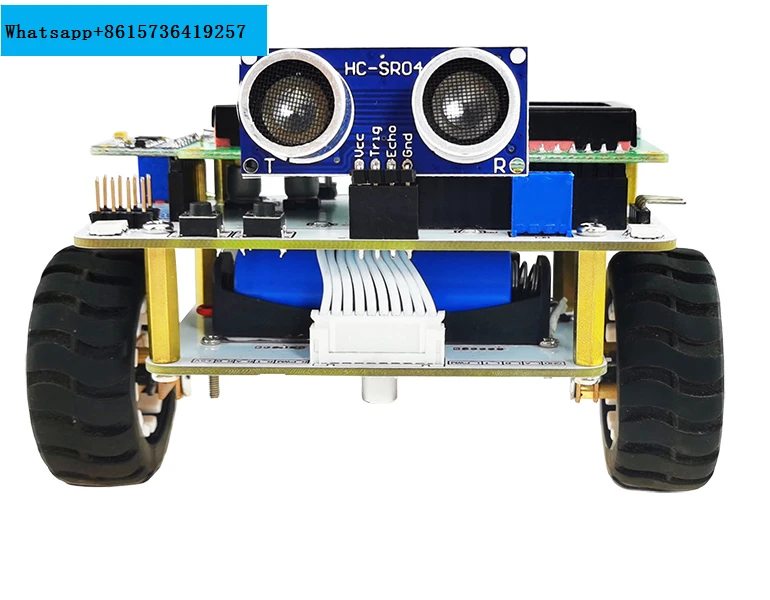 51 Microcontroller Two-wheel Balancing Trolley Self-balancing Robot Electronic Kit for Learning and Practice