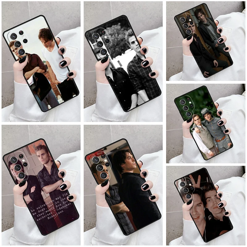 Phone Case For Samsung Galaxy S24 S23 S21fe S22 Ultra Plus Note 10 20 S8 S9 S10 Cover Salvatore Brothers 1864 Damon Stefan