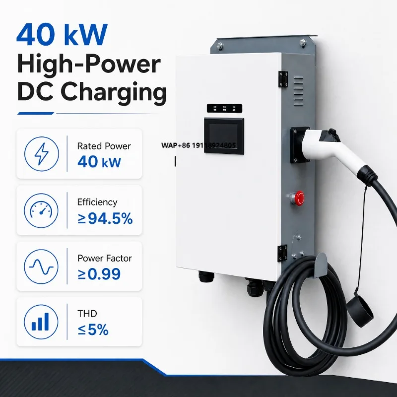 Floor-mounted Charging Stations DC Ev Charging Station 40KW 60kw for Commercial Use Ev Charger Fast Charging Station Ccs2 OCPP
