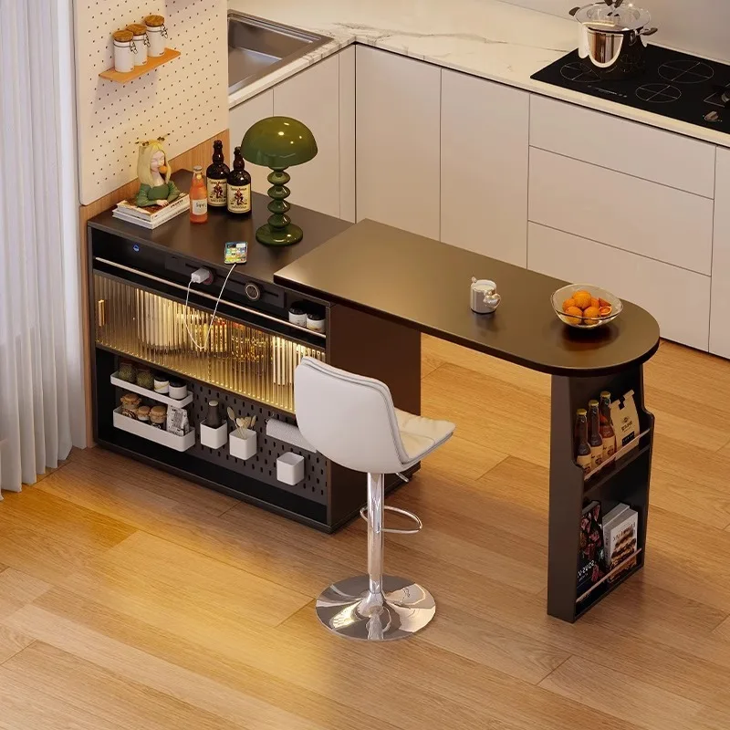 Amerikanischer Retro-Stehtisch, einziehbar, Sofaseite, multifunktionaler Trennschrank, mittelalterliche kleine Wohnung, Stehtisch, Haushalt