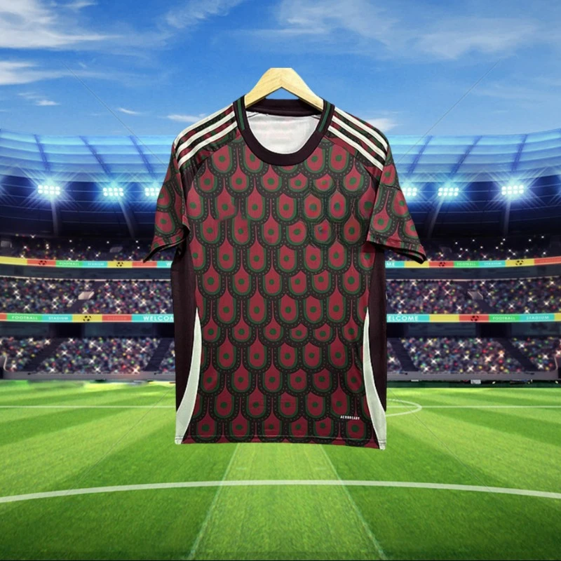 2024 Americas Cup Mexico Football Jersey New Summer Oversized Casual Jersey Summer Women Men Oversized Sportwear Short Sleeve