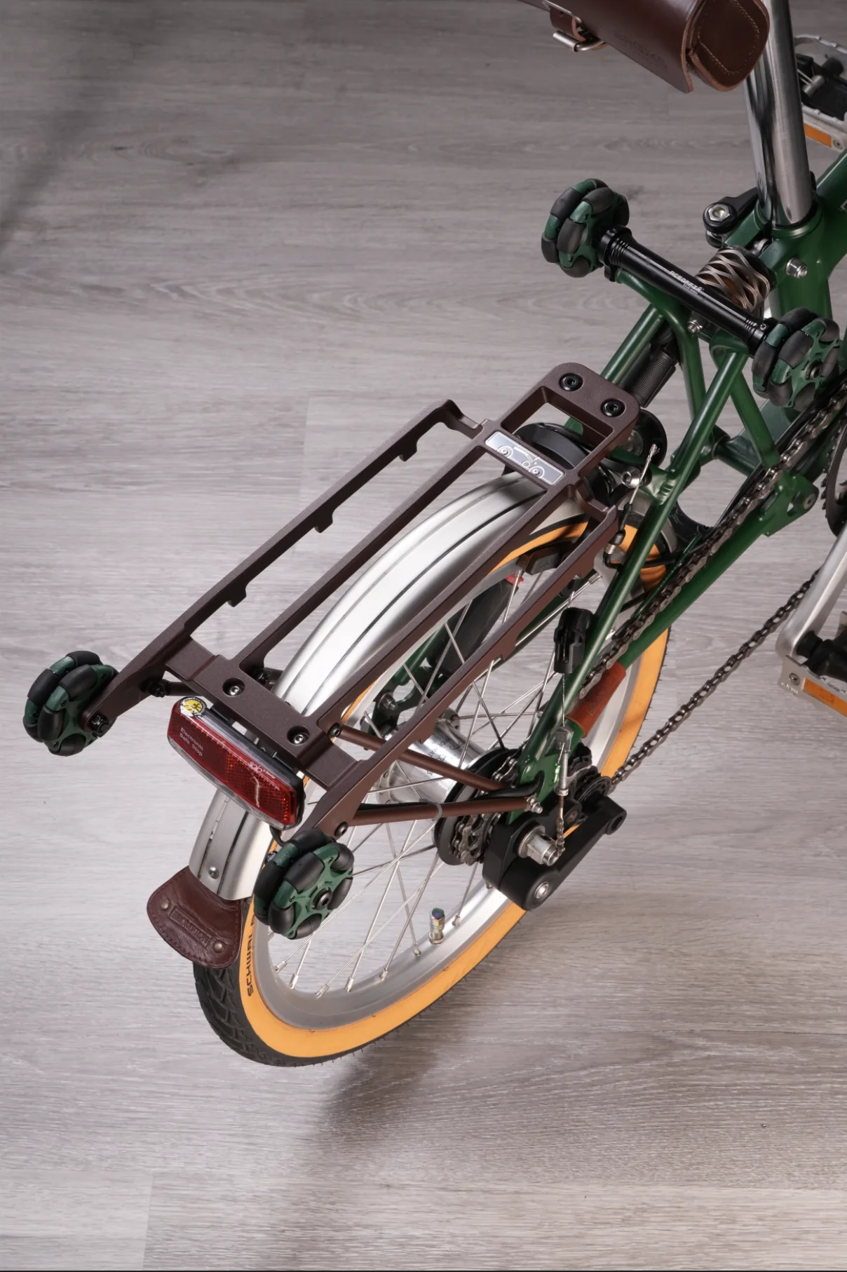 Rack de bagagem em liga de magnésio DC, ultraleve compatível com bicicletas dobráveis Brompton A e C Series