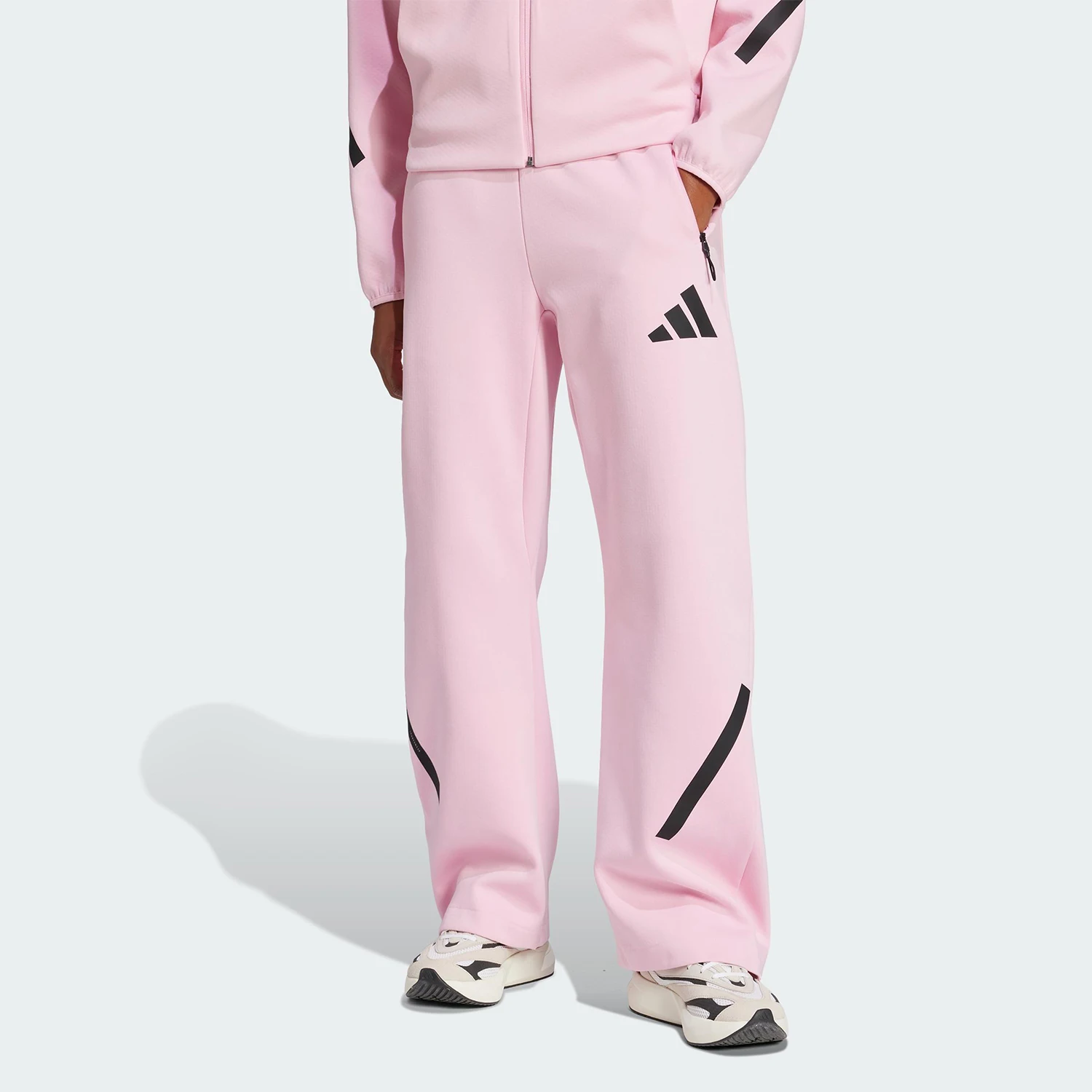 Adidas Authentic New Women's Loose Lace-Up Soft Sports Pants JC5410