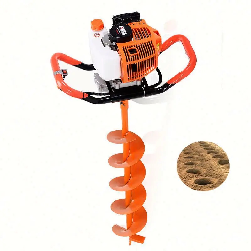 Hand Push earth auger drill earth auger