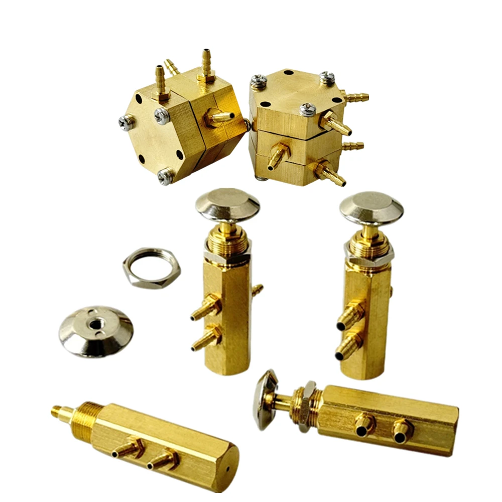 Dental Chair Accessories Connector Water Valve Hexagon Water Control Regulating Total Air Switch Dentistry Unit Metal Spare Part