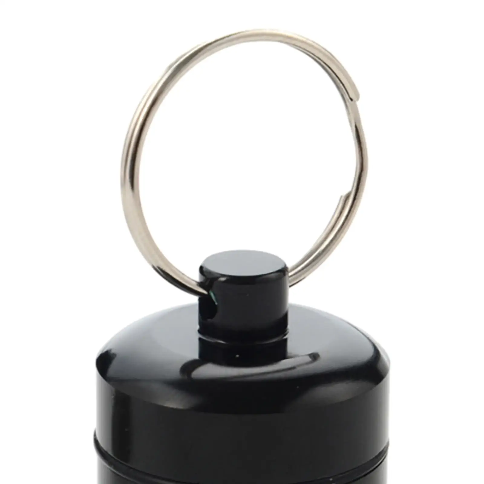 Keychain Earplug Holder Aluminum Pill Case Box Portable Waterproof Container for Bike Ear Protection