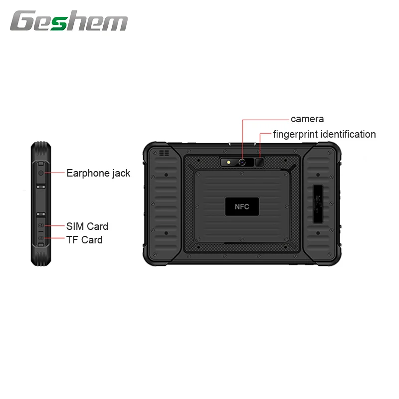 8 Inch Rugged Tablet With Highlight 1000nit Large Capacity Battery 9800mAh Android 12  GMS WIFI BT GPS Motorcycle Navigation OEM