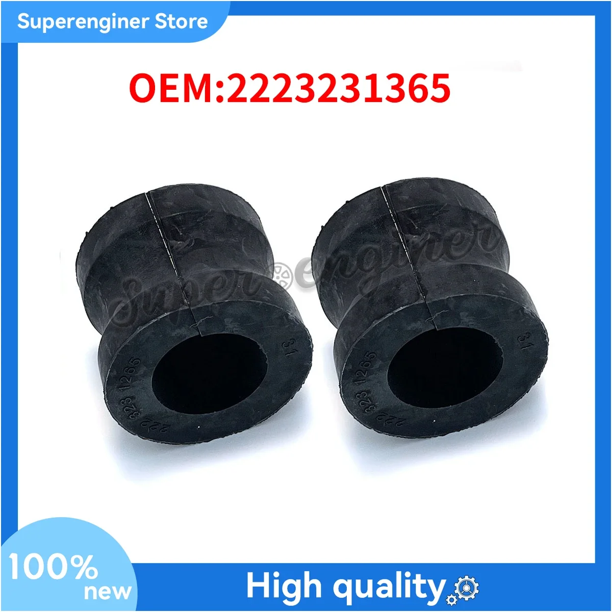 2 Piece Front Suspension Anti Sway Bar Bushing for Mercedes W222 S Class 4-Matic 2223231365