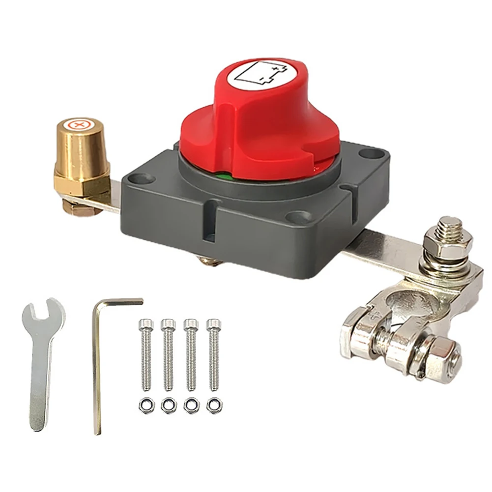 

Морской электрический разъединитель Водонепроницаемый переключатель аккумулятора Разъединитель аккумулятора Совместимость 12-48 В постоянного тока