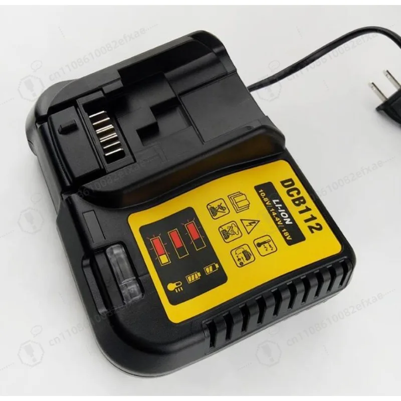 Professional DCB112 Lithium‑Ion Battery Charger, Replacement Charger Compatible with Cordless Power Tools