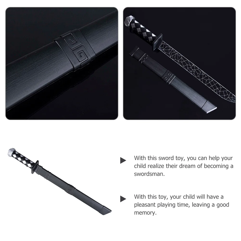 Espada de juguete brillante de estilo japonés para niños, fiesta interactiva de Cosplay, diversión, resistente al desgaste, suministro de Halloween, diseño de grietas geniales