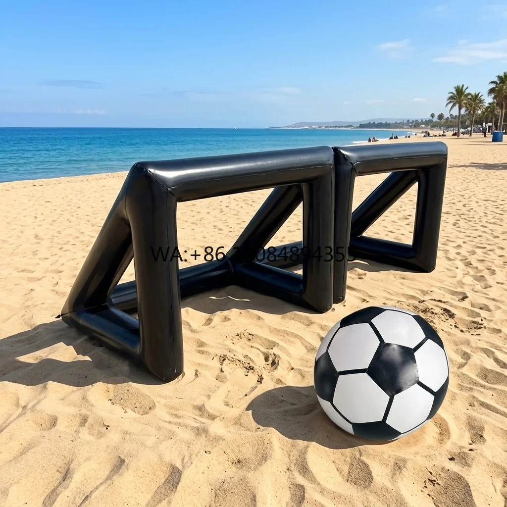 Giant Inflatable Funny Sport Playing Soccer Football with goal for Event
