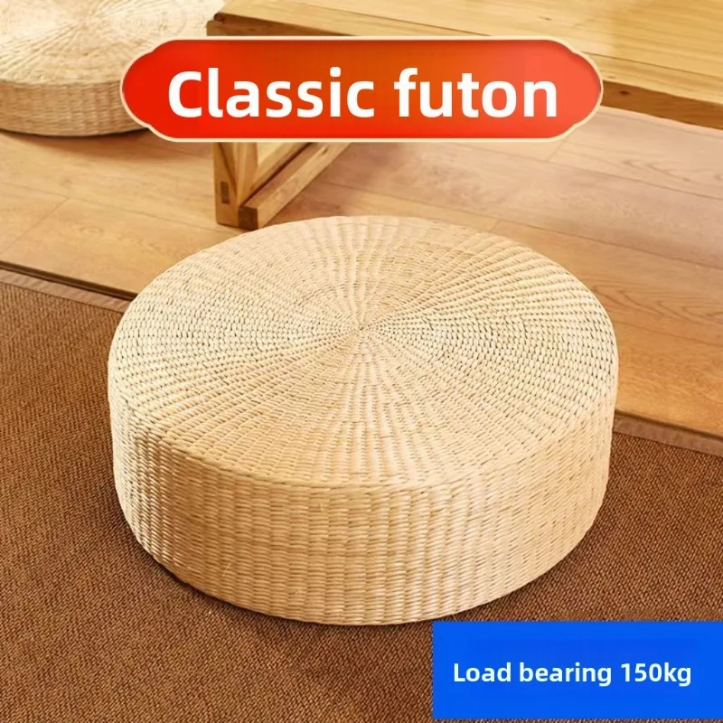 Hotel Bulk Wholesale Large Zabuton Cushion Thick Japanese Round Grass Meditation Mat Seat Cushion Hotel Large Stool