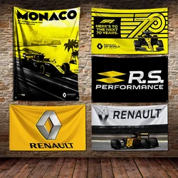 3x5 Ft Sport Racing Flag Polyester Digital Printing Banner for Garage Wall Out Door Decoration R-Renaults With Brass Grommets