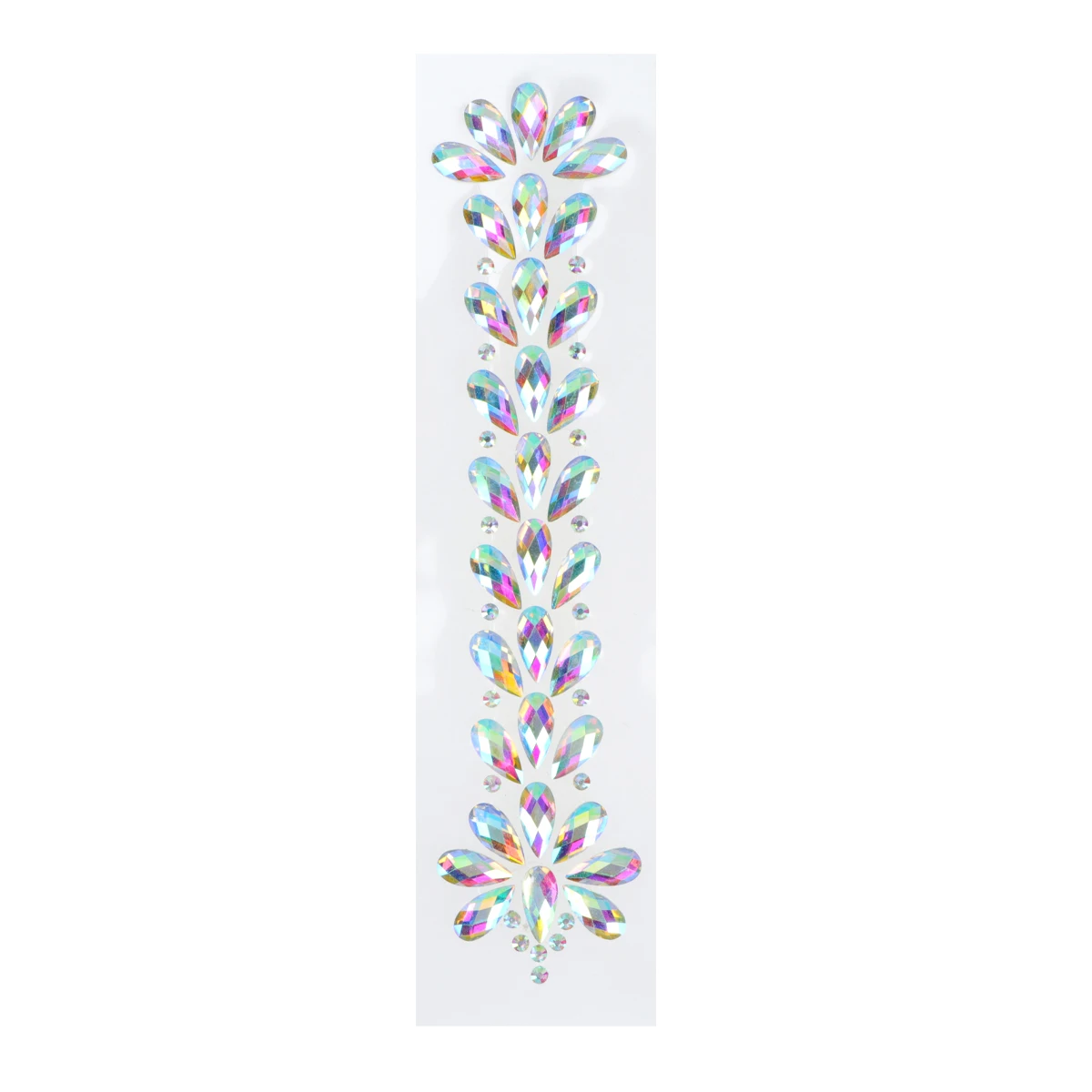 

3 Sheets Resin Stickers Crystal DIY Colored Gem Decals for Nails Face Craft Projects Bright Multi Shape Petals Style