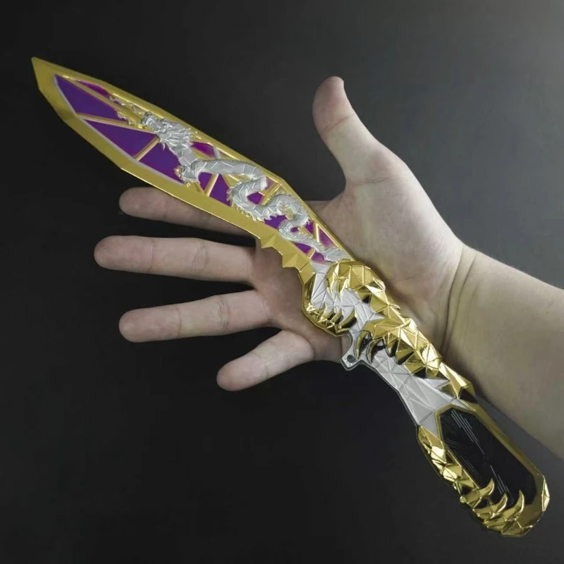 33cm/12.99in King's Edge Medieval Game Peripherals Katanas Cosplay Collectible Metal Practice Display Collectible Outdoor Toys