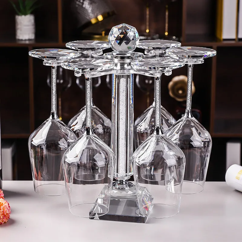 High-value Rotating Decanter Wine Glass Household Red Wine Glass Crystal Glass Goblet Upside Down Storage Cup Holder