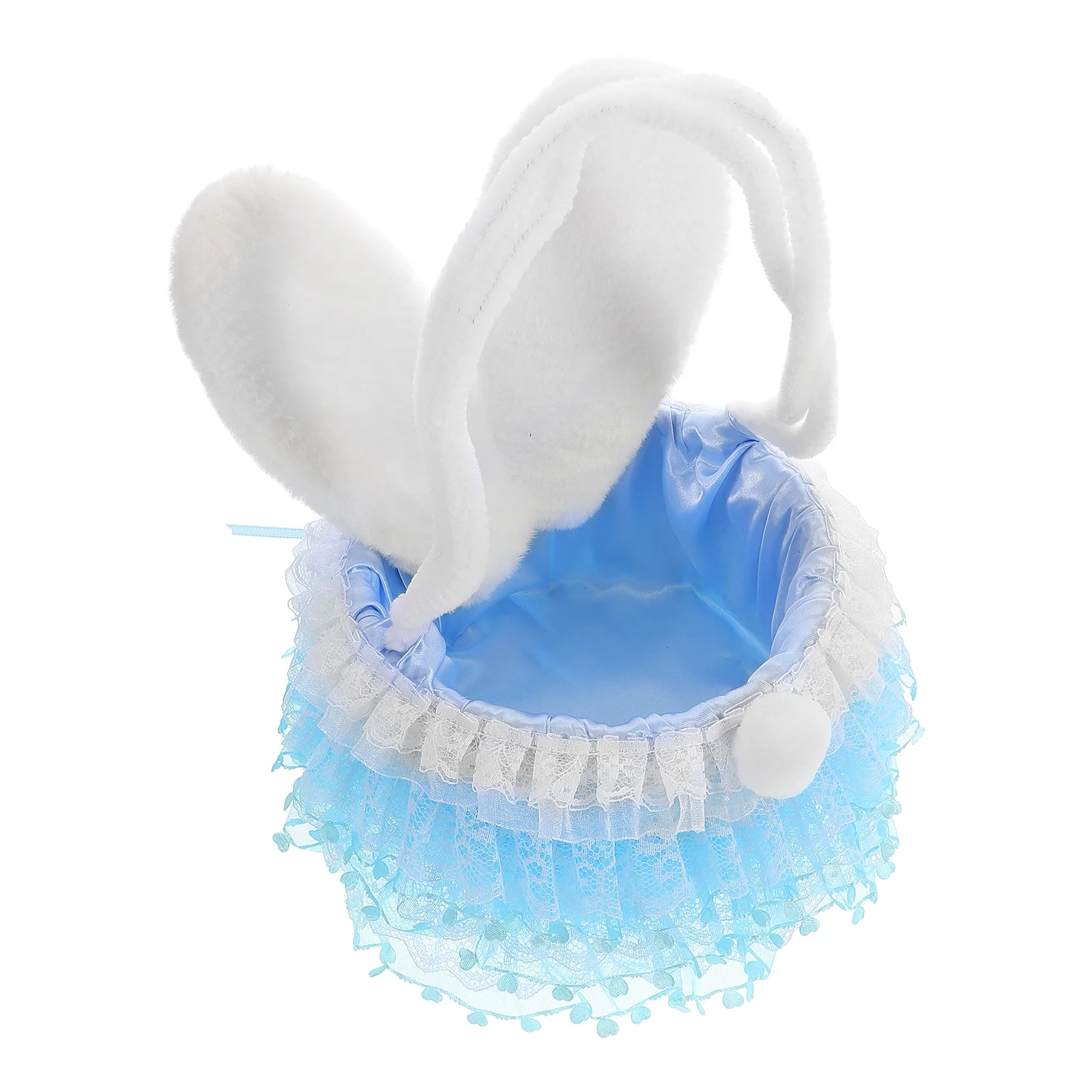 

Easter Bunny Flower Basket H made Storage Baskets Containers Easter Egg Bunny Ear Basket Jewelry Bags Small Buckets