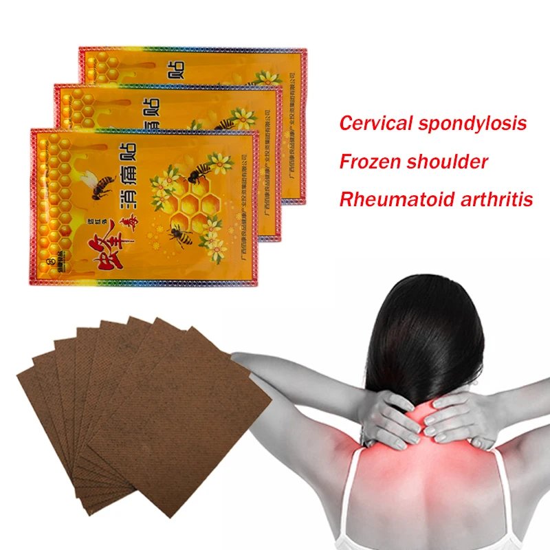 88Pcs/11Bags Bee Venom Extract Pain Patch Effective Relief Knee Joint Pain Leg Musle Pain Chinese Medical Plaster