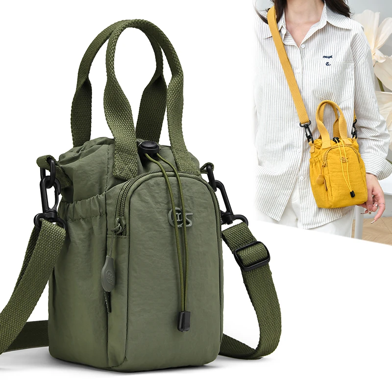 Unisex School Water Bottle Bag Water-resistant Sling Purses Running Sports Outdoor Portable Phone Bag