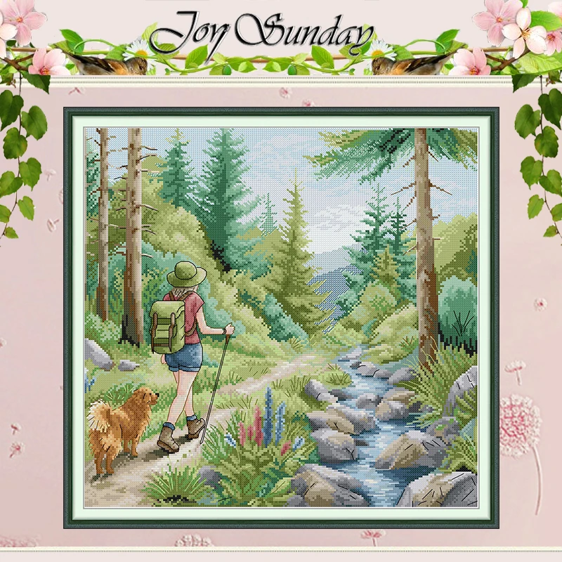 

Mousey's Christmas Patterns Counted Cross Stitch Set DIY 11CT 14CT 16CT HD Stamped DMC Cross-stitch Kit Embroidery Needlework