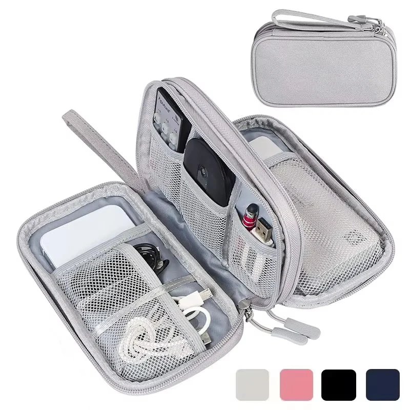 

Waterproof Storage Bag Digital Electronic Organizer Portable USB Digital Product Charger Plug Storage Bag Travel Cable Organizer