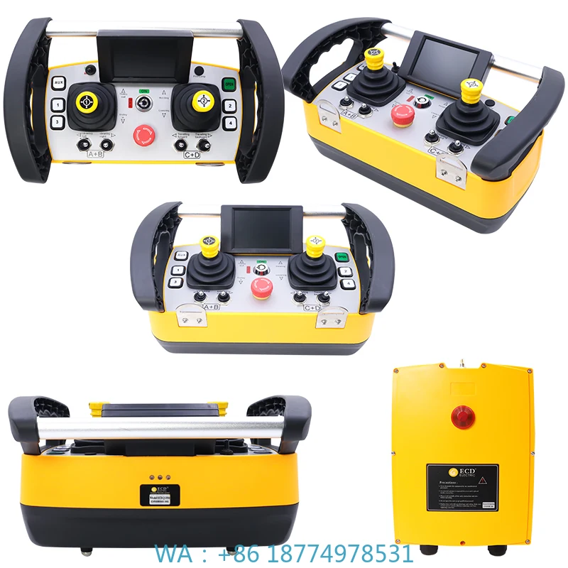 Radio Remote Control for Tower Crane ECD-Q5000 Industrial Joystick 315mhz Waterproof Smart Hydraulic